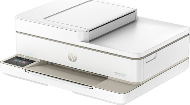 מדפסת הזרקת דיו אלחוטית משולבת HP אייץ' פי DeskJet Plus Ink Advantage 6575