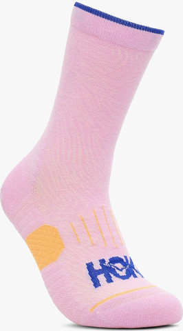Hoka U Crew Run Sock 3-Pack מארז 3 זוגות גרבי ריצה גבוהים ורוד-כתום-כחול