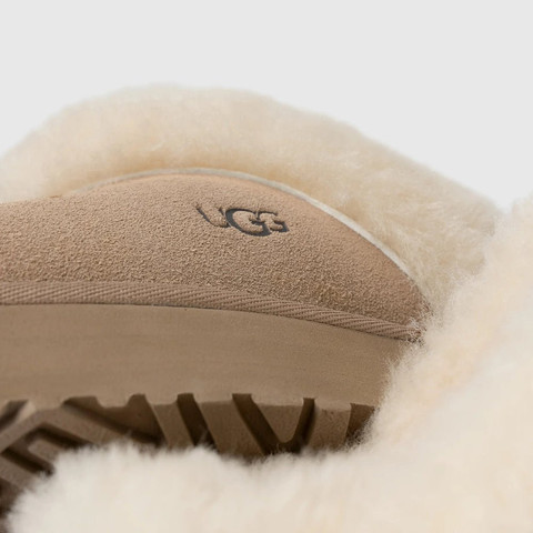 כפכפי פלטפורמה UGG Disquette נשים - האג - Beige