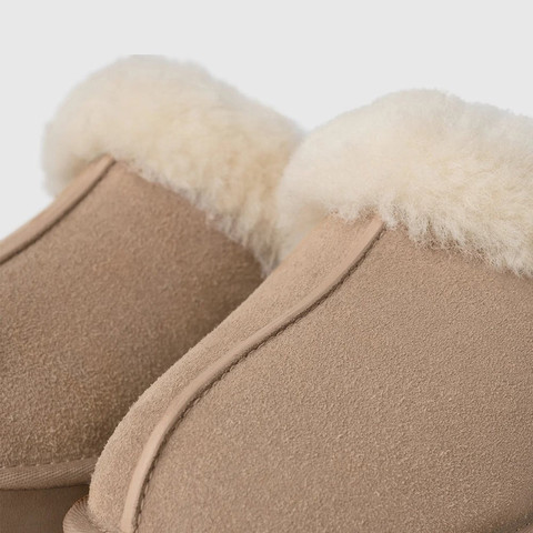 כפכפי פלטפורמה UGG Disquette נשים - האג - Beige