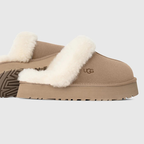 כפכפי פלטפורמה UGG Disquette נשים - האג - Beige