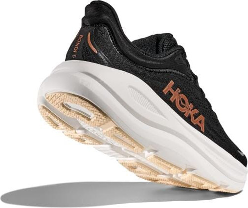 נעלי ריצה הוקה בונדי 9 לנשים Hoka 1162012/BRGL BONDI 9 BLACK/ROSE GOLD