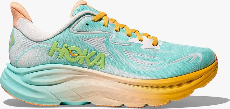 HOKA CLIFTON 10 - נעלי ספורט נשים הוקה קליפטון 10 בצבע כחול מנצנץ/לבן