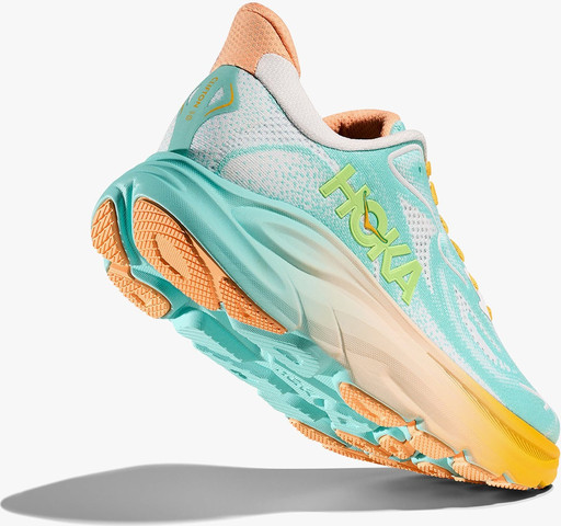 HOKA CLIFTON 10 - נעלי ספורט נשים הוקה קליפטון 10 בצבע כחול מנצנץ/לבן