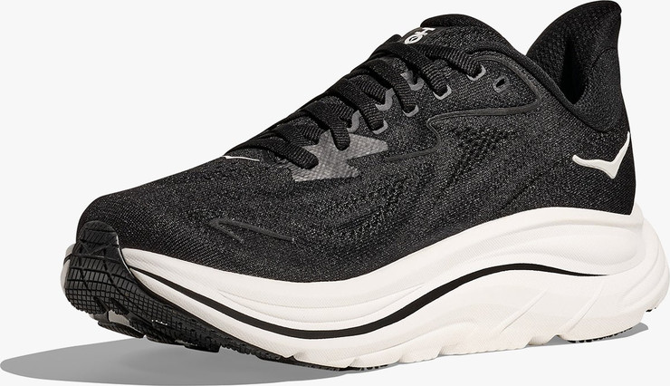 HOKA CLIFTON X-WIDE 10 - נעלי ספורט נשים  הוקה קליפטון 10 אקסטרה רחבות בצבע שחור/לבן