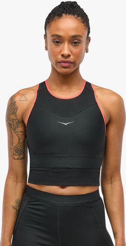 HOKA RACE DAY BRA W - חזיית ריצה למרוצים בצבע שחור