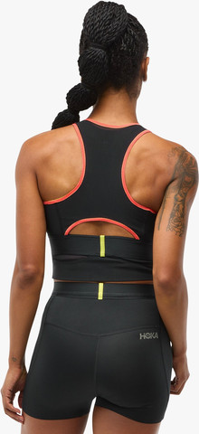 HOKA RACE DAY BRA W - חזיית ריצה למרוצים בצבע שחור