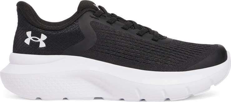 Under Armour BPS Charged Rogue 5 נעל ספורט לילדים עם שרוכים אלסטיים צבע שחור לבן