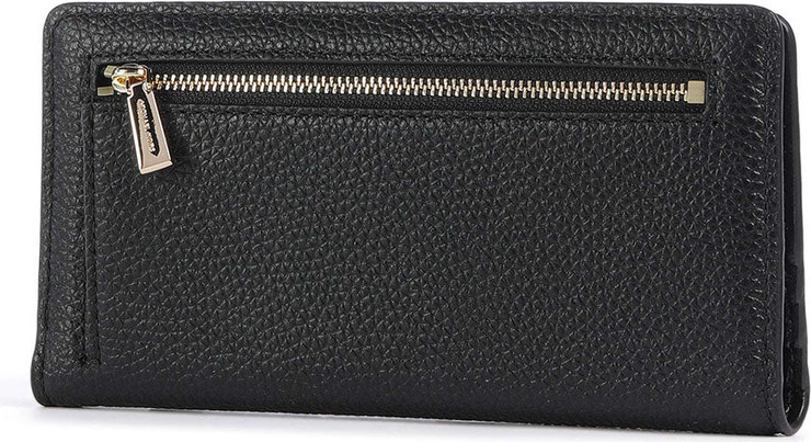 ארנק מייקל קורס Bryant Large Pebbled Leather Snap-Front Wallet נשים - מייקל קורס - Black