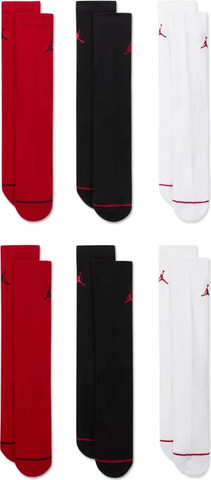 Nike U J ED CUSH PLY CREW 6PR - 144 HV6228-900 ציוד גרביים