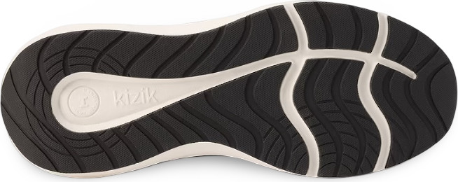 Kizik Men's Athens 2 -נעלי סניקרס קיזיק אתנס לגברים בצבע שחור/לבן