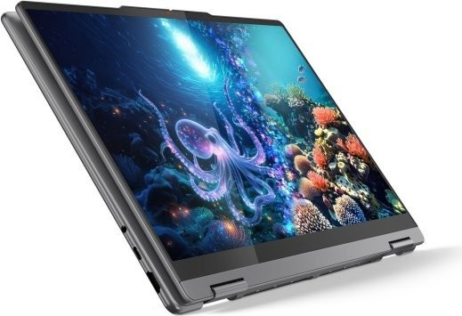 מחשב נייד עם מסך מגע Lenovo Yoga 7-32GB 1TB 2-in-1 - צבע Luna Grey - נרתיק ועט Yoga כלול באריזה
