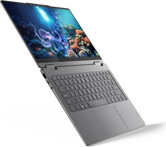מחשב נייד עם מסך מגע Lenovo Yoga 7-16GB 512SSD 2-in-1 - צבע Luna Grey - נרתיק ועט Yoga כלולים באריזה
