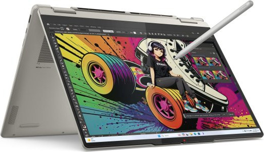 מחשב נייד מסך מגע "Lenovo Yoga 7 2-in-1 14 + עט ונרתיק - Seashell