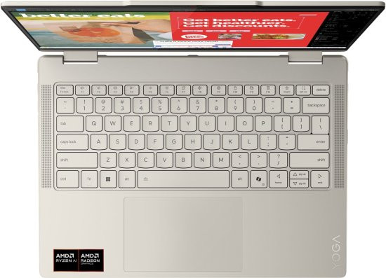 מחשב נייד מסך מגע "Lenovo Yoga 7 2-in-1 14 + עט ונרתיק - Seashell
