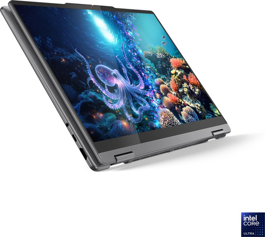 מחשב נייד Lenovo YOGA 7 | Ultra 5 226V AI | 512GB SSD | 16GB RAM | 16" WUXGA IPS | TOUCHSCREEN | Win11 | LUNA GREY | Backlit Keyboard