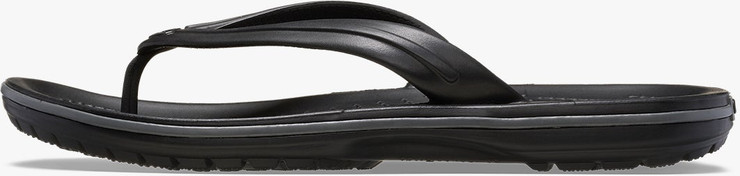 Crocs Crocband Flip - נעלי אצבע קרוקס בצבע שחור/אפור
