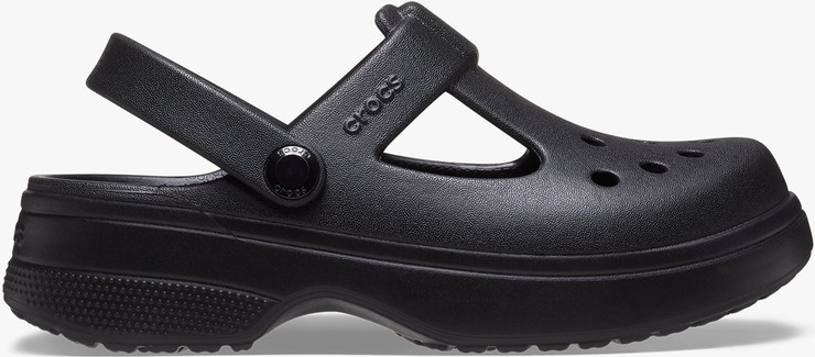 Crocs Classic Mary Jane Clog K - כפכפי קלוג קרוקס מרי ג'ין לבנות בצבע שחור