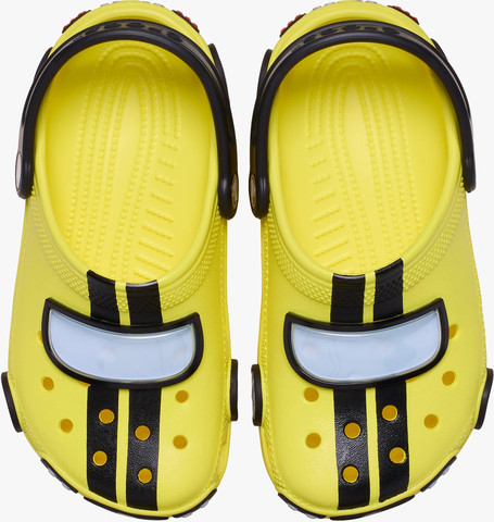 Crocs Classic IAM Race Car Clog T - כפכפי קלוג קרוקס לילדים בעיצוב מכונית מירוץ בצבע צהוב/שחור