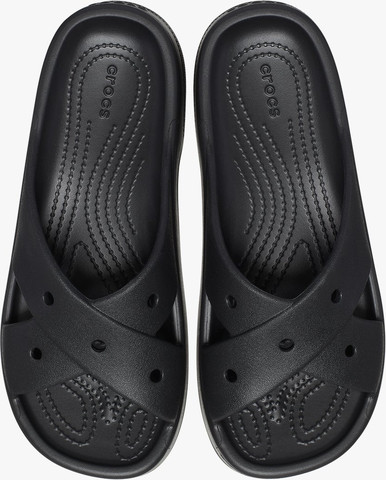 Crocs Classic Women's Cross Strap - כפכפי קרוקס לנשים בצבע שחור