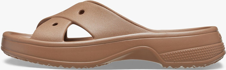 Crocs Classic Women's Cross Strap - כפכפי קרוקס לנשים בצבע חום