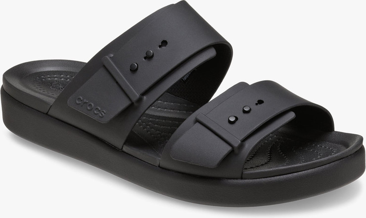 Crocs Brooklyn Buckle Low Low - כפכפי קרוקס ברוקלין לנשים בצבע שחור