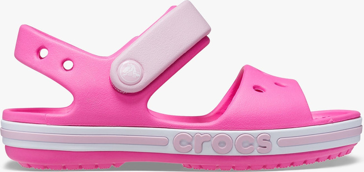 Crocs Bayaband Sandal T- סנדלי קרוקס לילדים באיה באנד בצבע ורוד מבריק מידות קטנות