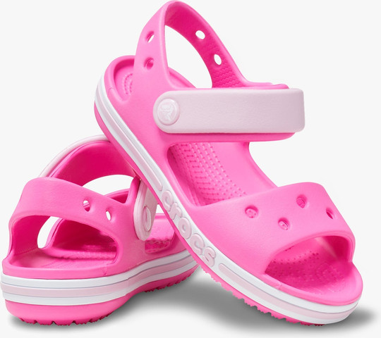 Crocs Bayaband Sandal T- סנדלי קרוקס לילדים באיה באנד בצבע ורוד מבריק מידות קטנות
