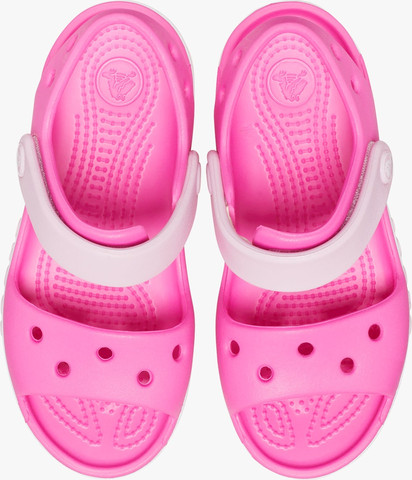 Crocs Bayaband Sandal T- סנדלי קרוקס לילדים באיה באנד בצבע ורוד מבריק מידות קטנות