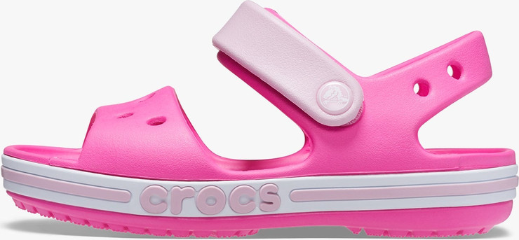 Crocs Bayaband Sandal T- סנדלי קרוקס לילדים באיה באנד בצבע ורוד מבריק מידות קטנות