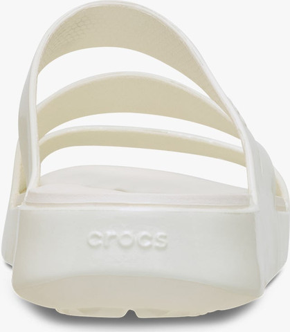 Crocs Getaway Patent Strappy -  כפכפי קרוקס לנשים בצבע לבן גיר