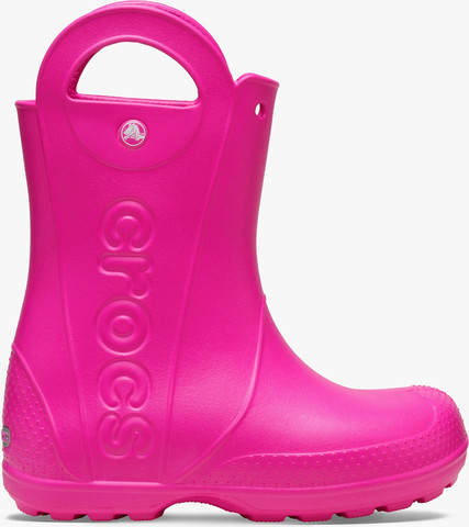 Crocs Handle It Rain Boot T - מגפי גשם קרוקס לילדים בצבע ורוד קראש מידות קטנות