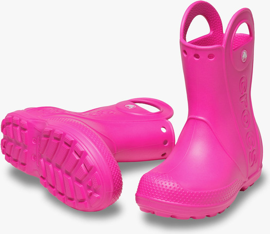 Crocs Handle It Rain Boot T - מגפי גשם קרוקס לילדים בצבע ורוד קראש מידות קטנות
