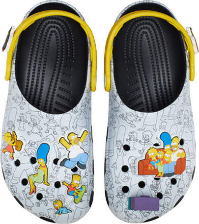 כפכפי Crocs לגברים דגם Classic Clog The Simpsons