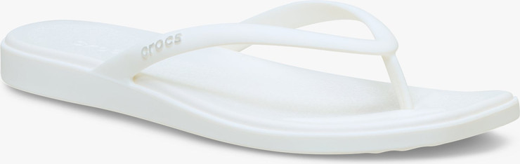 Crocs Miami Flip -  כפכפי אצבע קרוקס מיאמי לנשים בצבע לבן גיר