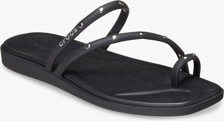 Crocs Miami Studded Toe Loop Sandal - כפכפי קרוקס מיאמי לנשים בצבע שחור