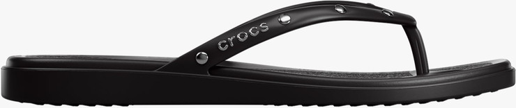 Crocs Miami Studded Flip - כפכפי אצבע קרוקס מיאמי בצבע שחור