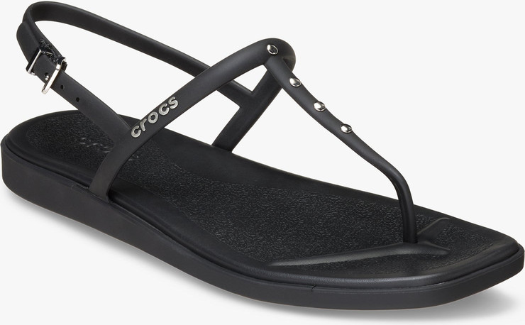 Crocs Miami Studded Thong Flip - סנדלי קרוקס מיאמי לנשים בצבע שחור