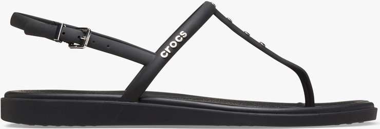 Crocs Miami Studded Thong Flip - סנדלי קרוקס מיאמי לנשים בצבע שחור
