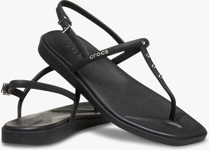 Crocs Miami Studded Thong Flip - סנדלי קרוקס מיאמי לנשים בצבע שחור