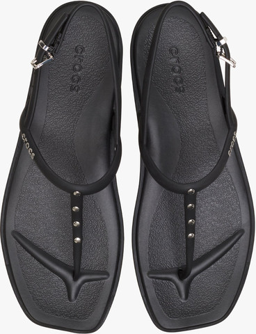 Crocs Miami Studded Thong Flip - סנדלי קרוקס מיאמי לנשים בצבע שחור