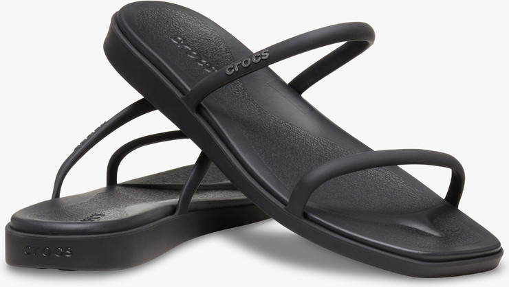 Crocs Miami Two Strap Sandal - כפכפי קרוקס מיאמי 2 רצועות לנשים בצבע שחור