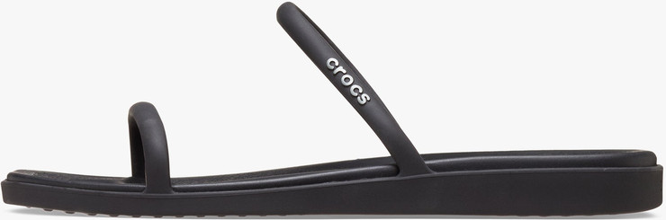 Crocs Miami Two Strap Sandal - כפכפי קרוקס מיאמי 2 רצועות לנשים בצבע שחור
