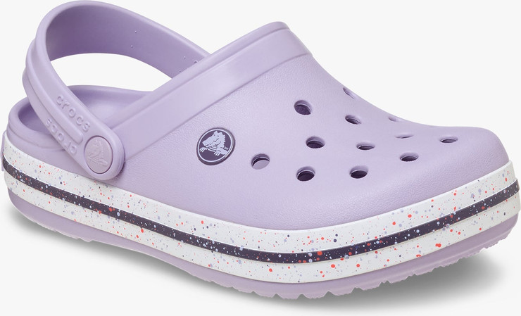 Crocs Kid's Crocband Speckled Band Clog - כפכפי קרוקס קרוקבנד קלוג לילדים בצבע לבנדר