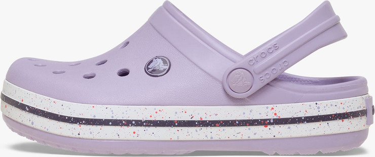 Crocs Crocband Speckled Band Clog - כפכפי קרוקבנד קלוג לילדים בצבע לבנדר - קרוקס - Purple