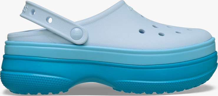 Crocs Classic Stacked Clog - כפכפי פלטפורמה קרוקס לנשים בצבע מרינה כחול