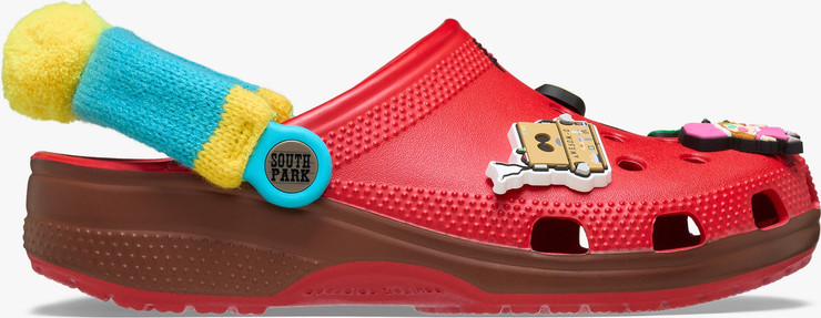 Crocs South Park Cartman Classic Clog - כפכפי קלוג קרוקס סאות' פארק קרטמן בצבע אדום/חום/תכלת