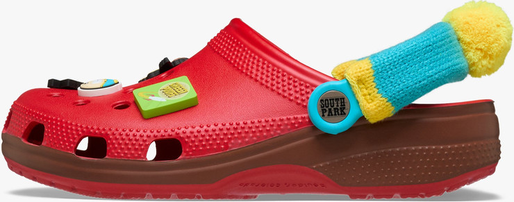 Crocs South Park Cartman Classic Clog - כפכפי קלוג קרוקס סאות' פארק קרטמן בצבע אדום/חום/תכלת