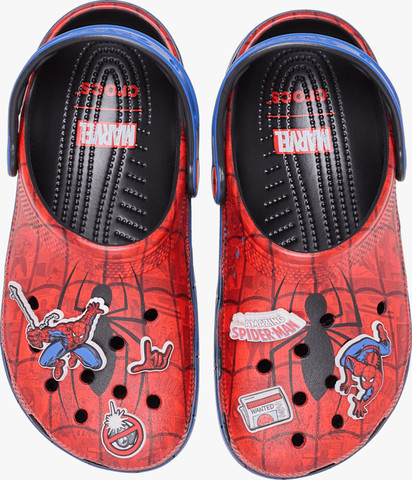 Crocs Spider-Man Classic Clog - כפכפי קרוקס קלוג ספיידרמן בצבע אדום/כחול