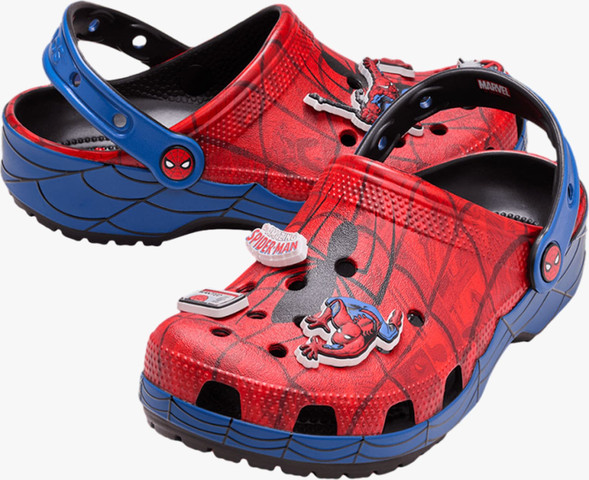 Crocs Spider-Man Classic Clog - כפכפי קרוקס קלוג ספיידרמן בצבע אדום/כחול